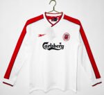The white color of Liverpool's away uniform in the 1998 season
