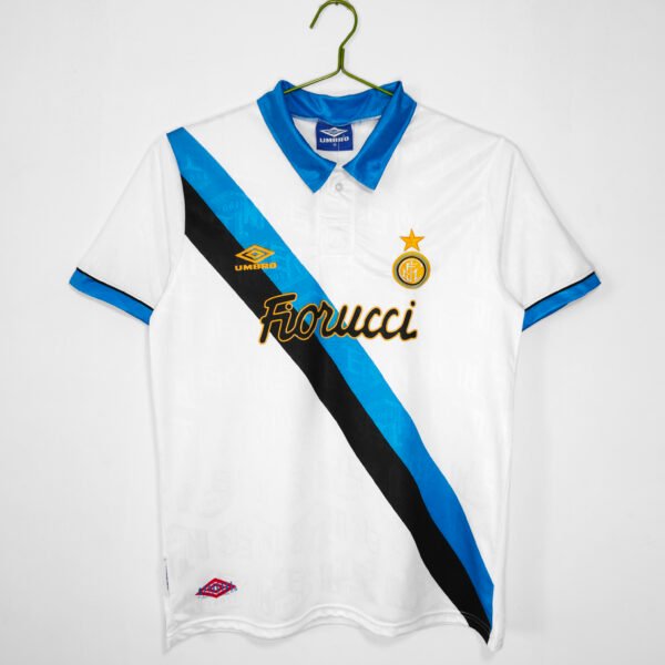 The home white color of Inter Milan in the 1994/95 season