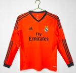 Long-sleeved: 2013/14 season Real Madrid second team, orange color