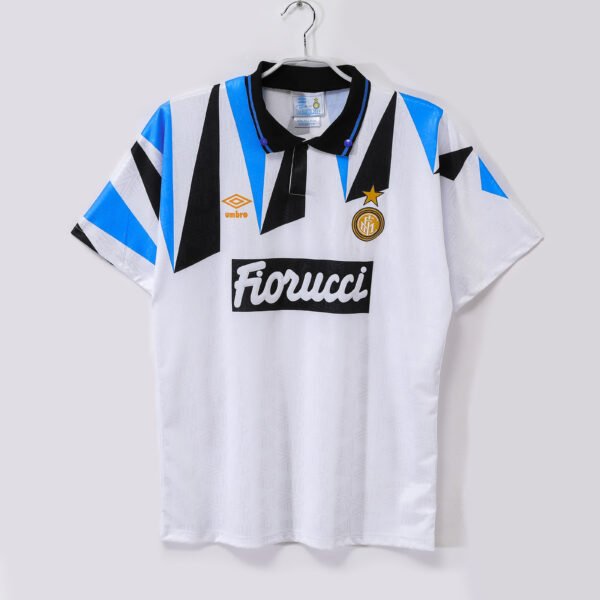 Inter Milan's away white jersey in the 1992/93 season