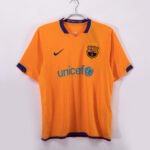 Barcelona away orange in the 2006/07 season