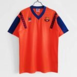 Barcelona away orange in the 1991/92 season