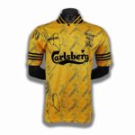 1994/96 season - Liverpool's second-place team in the league, in yellow color