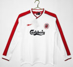 The white color of Liverpool's away uniform in the 1998 season