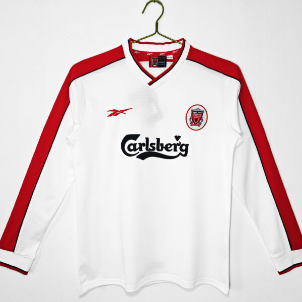 The white color of Liverpool's away uniform in the 1998 season
