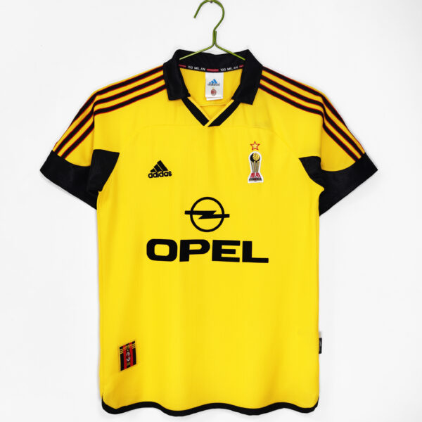 The 1999/00 season AC Milan's away game in yellow