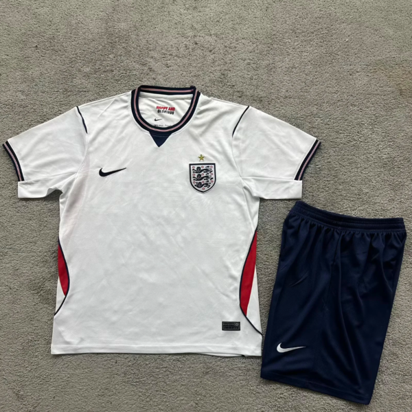 The home jersey set of the England national team