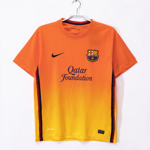 Barcelona away orange in the 2012/13 season