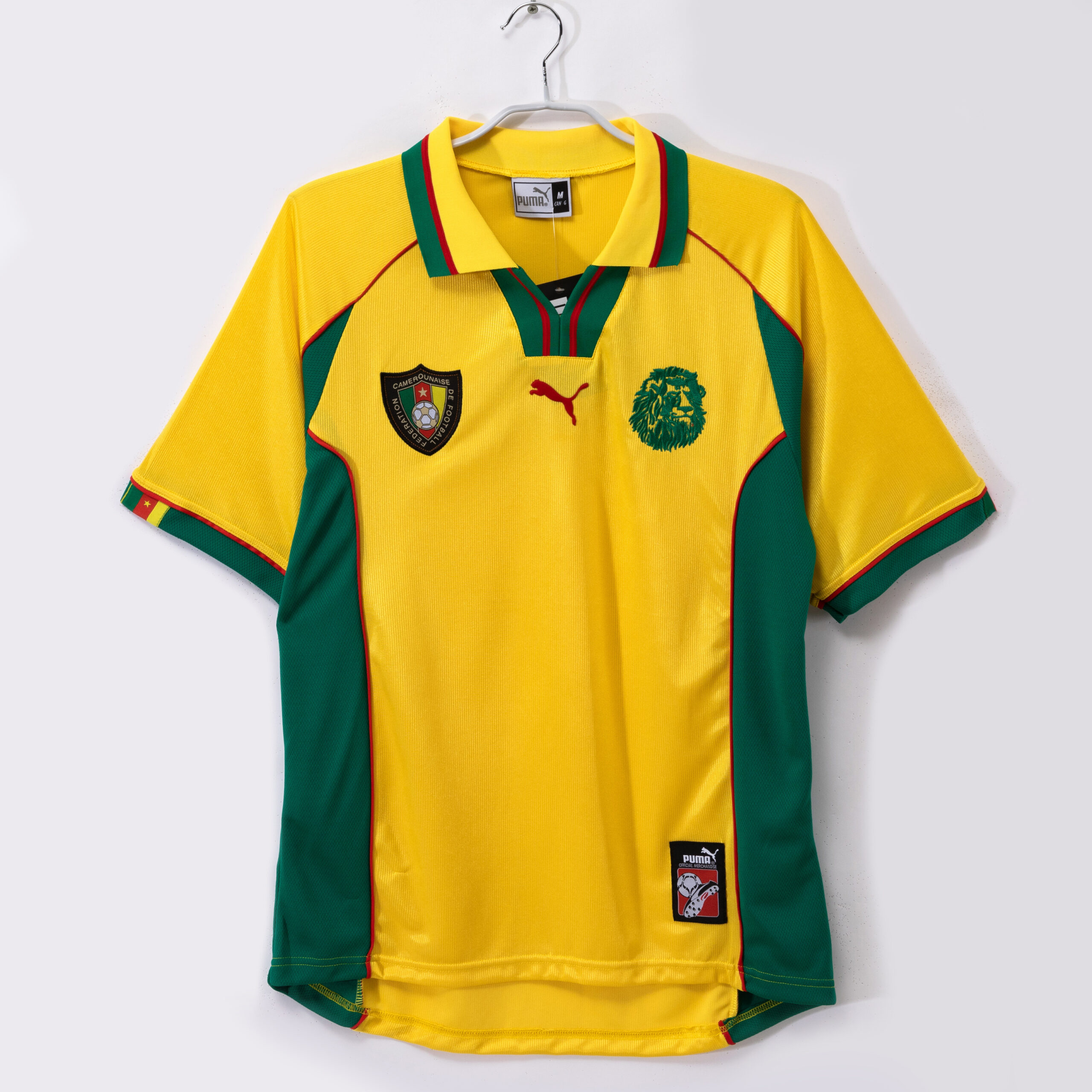 2697edcd Yellow Retro Away Kit for the 1998/99 Cameroonian Season - Image 1