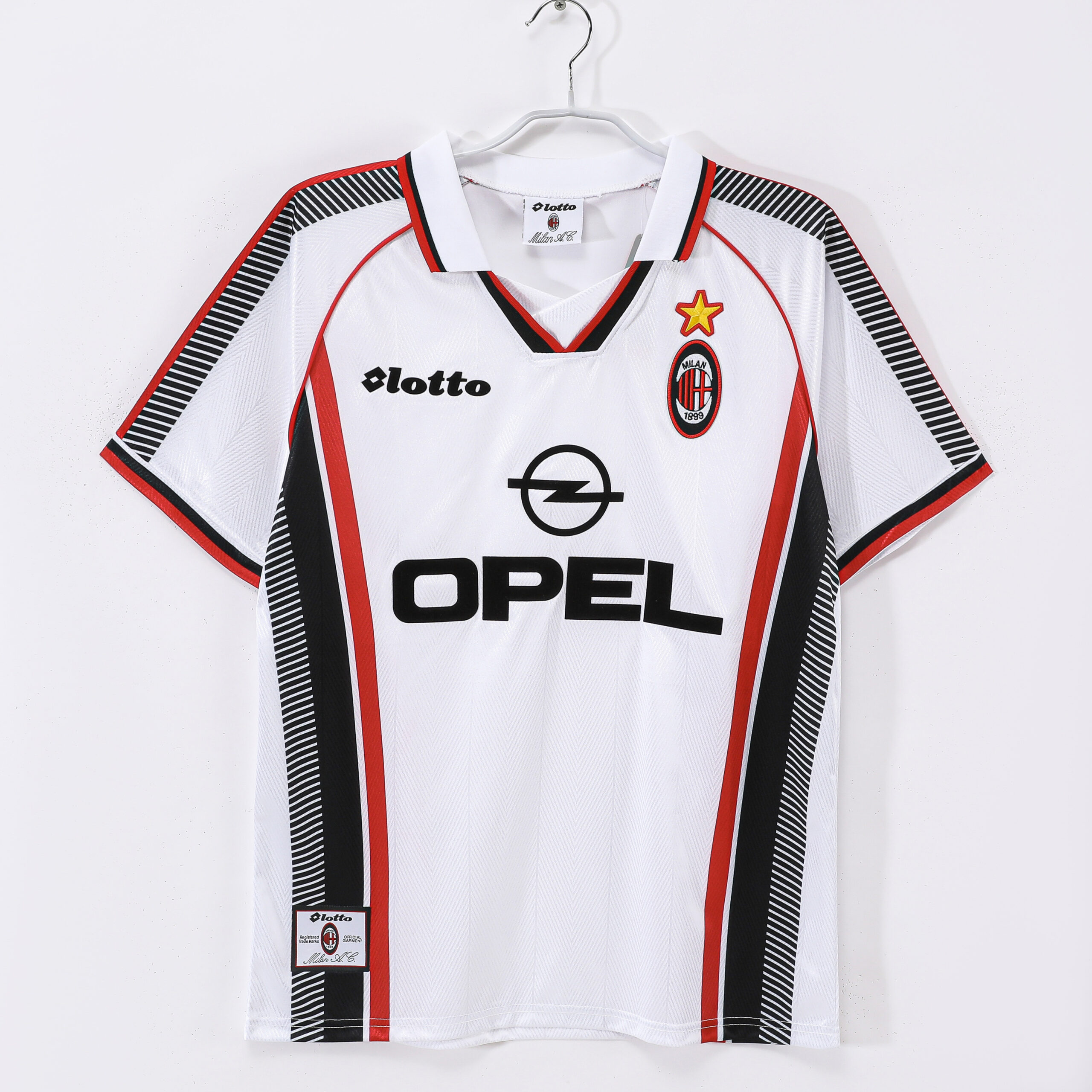 3b08f507 1997/98 season AC Milan away white - Image 1